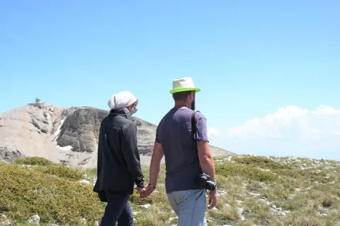 From Berat Summit of Tomorr Mountain and Bogove Watefall