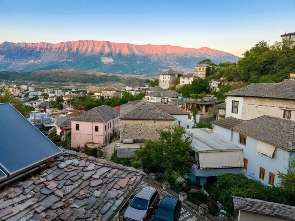 House in the old town with view